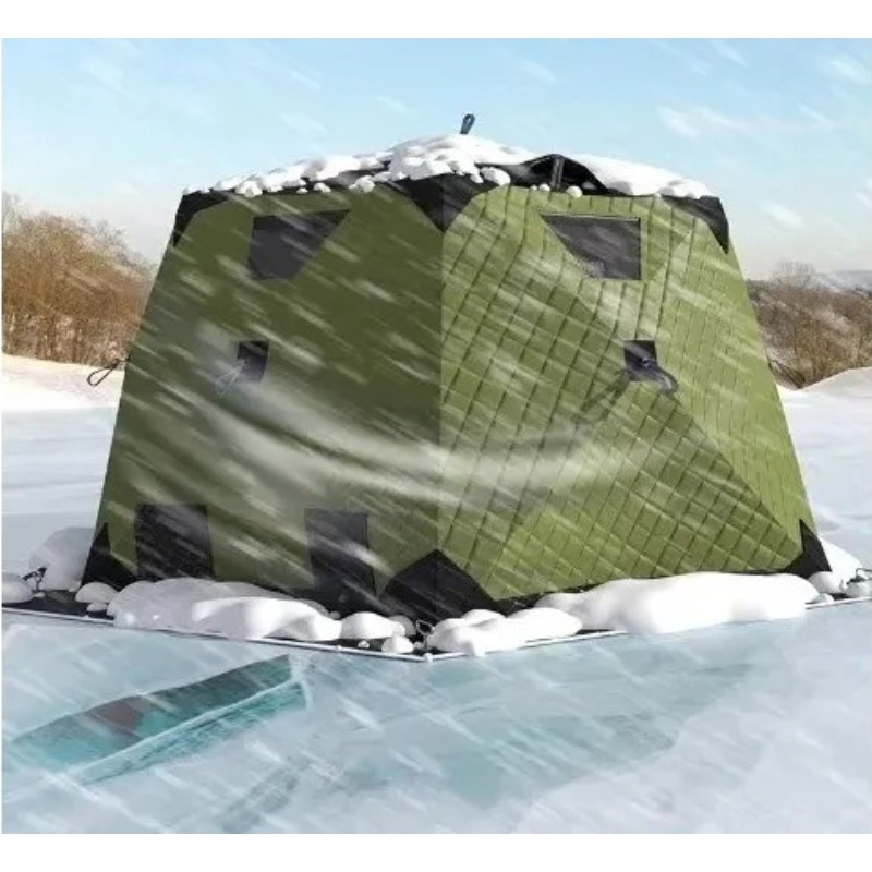 Emergency Mylar Tent - 육각형 얼음낚시 텐트 – 두꺼운 텐트,