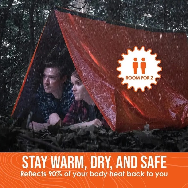 2인용 비상 대피소 생존 텐트 키트 마일라 튜브 텐트  - Emergency Mylar Tent 리뷰 및 가격