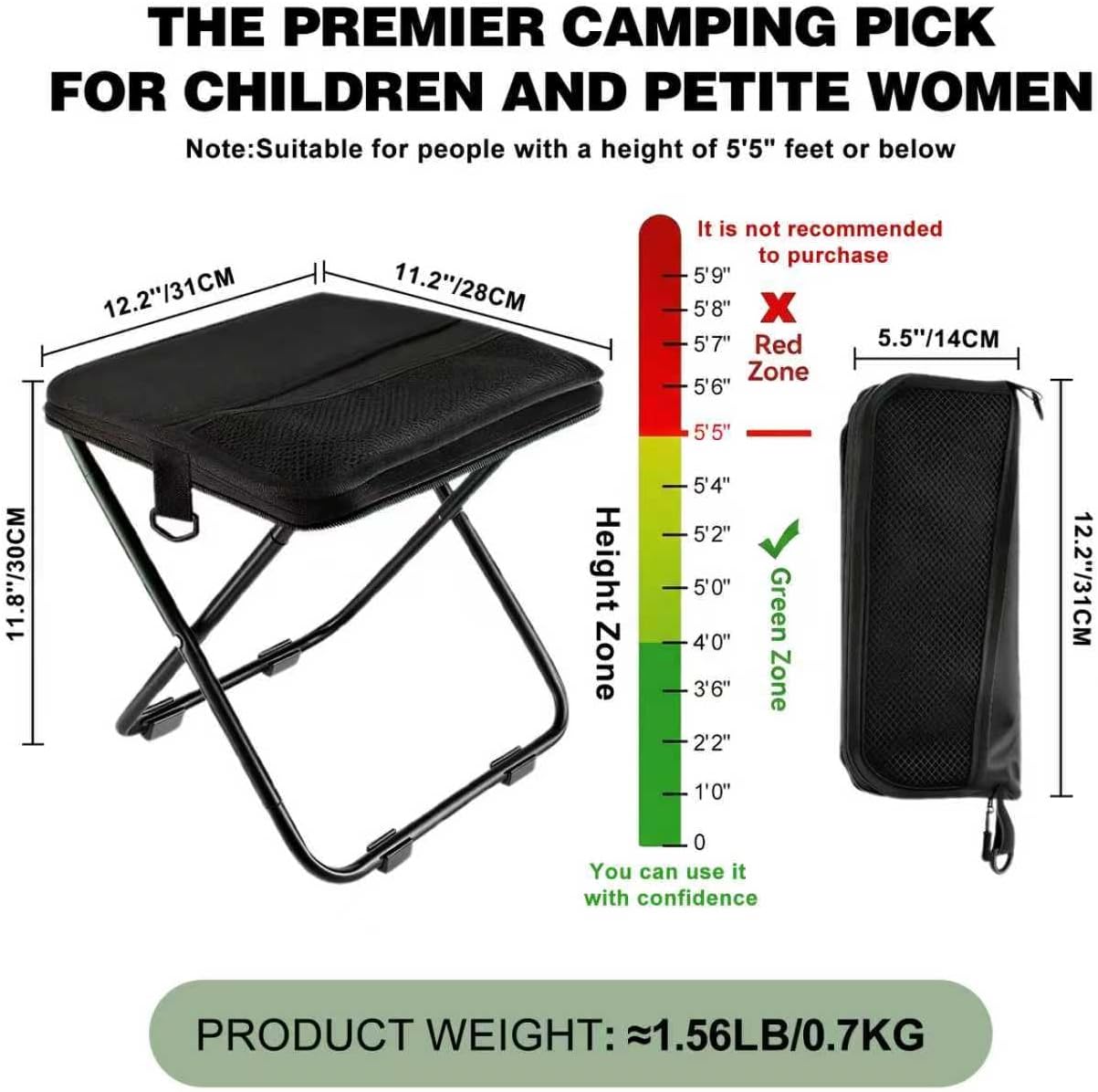 GMOX 캠핑 스툴 휴대용 의자: 모든 지형에 적합한  - Fishing Kit Compact 리뷰 및 가격