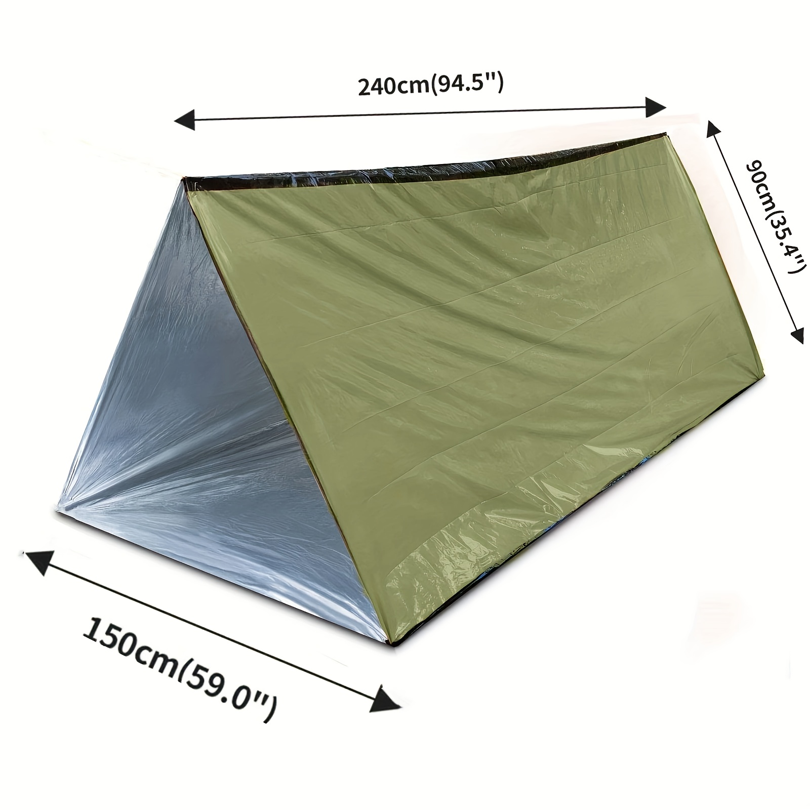 2개 반사 마일라 텐트 야외 비상 캠핑용 고정 로프가  - Emergency Mylar Tent 리뷰 및 가격