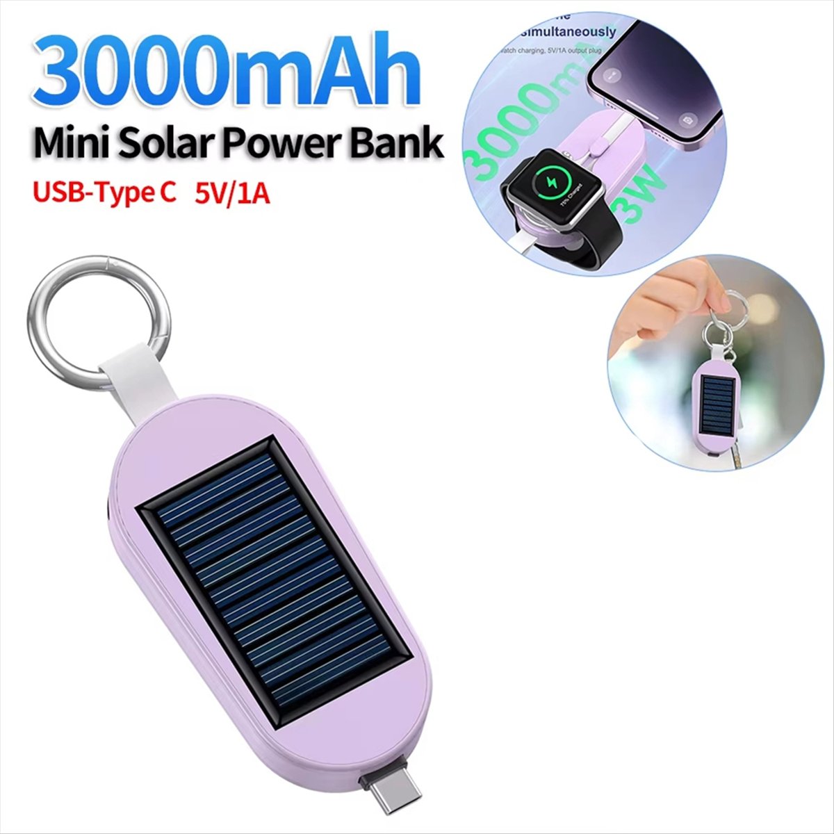 # 01U 전자제품 액세서리, 미니 비상용 보조배터리  - Solar Emergency Charger 리뷰 및 가격